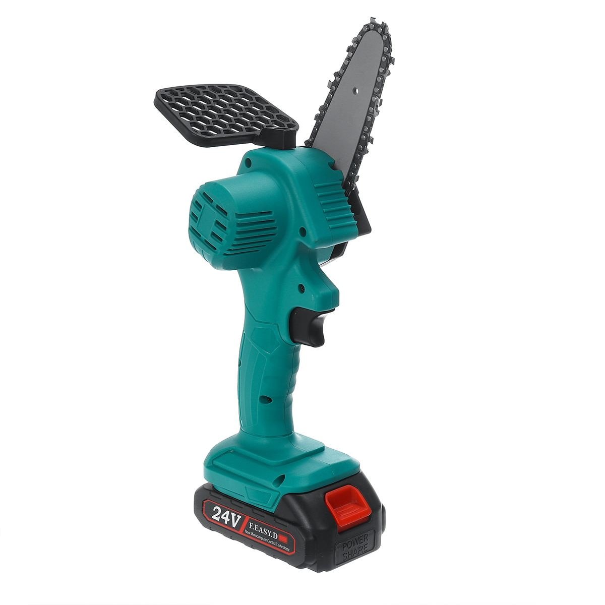 24V-4-inch-Electric-Chain-Saw-Pruning-One-handed-Garden-Power-Tool-Electric-Saws-Woodworking-Tool-2 24V 4 inch Electric Chain Saw Pruning One-handed Garden Power Tool - Image 3